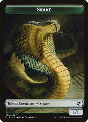 Plant // Snake Double-Sided Token [Commander 2019 Tokens] | Deep Dive Games St. Marys