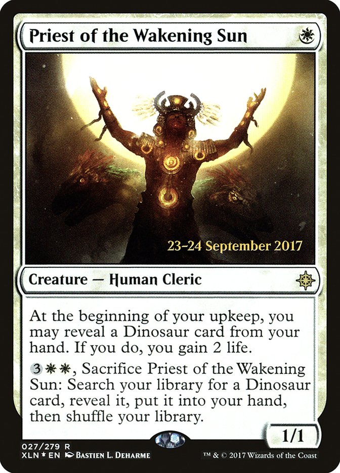 Priest of the Wakening Sun [Ixalan Prerelease Promos] | Deep Dive Games St. Marys