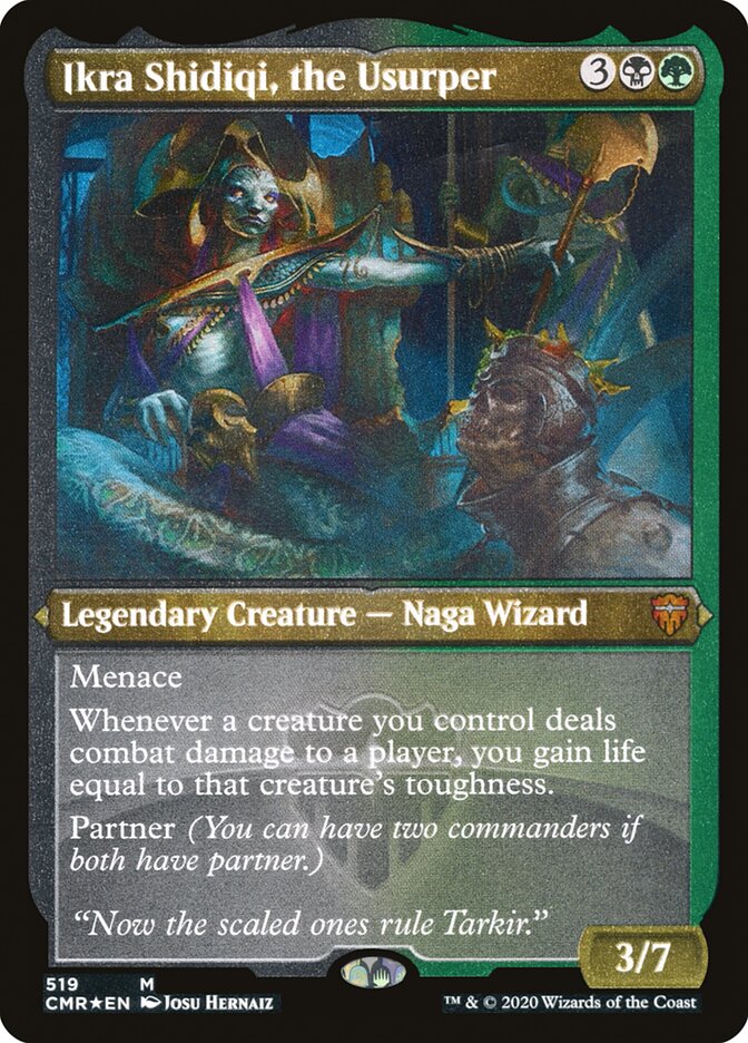 Ikra Shidiqi, the Usurper (Etched) [Commander Legends] | Deep Dive Games St. Marys