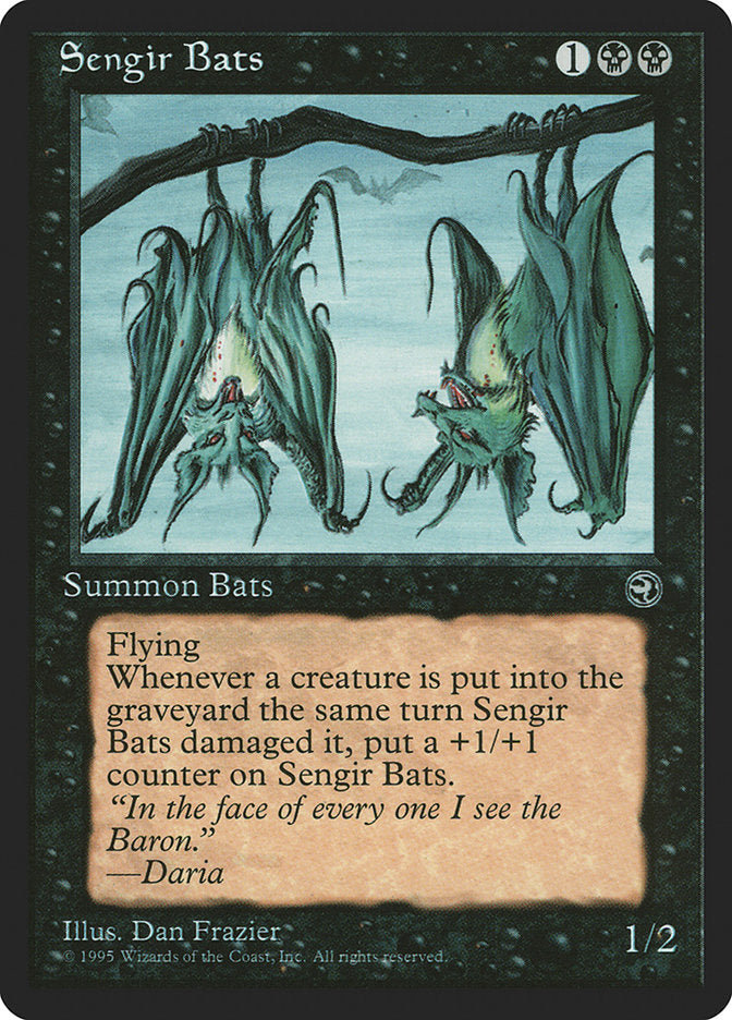 Sengir Bats (Daria Flavor Text) [Homelands] | Deep Dive Games St. Marys