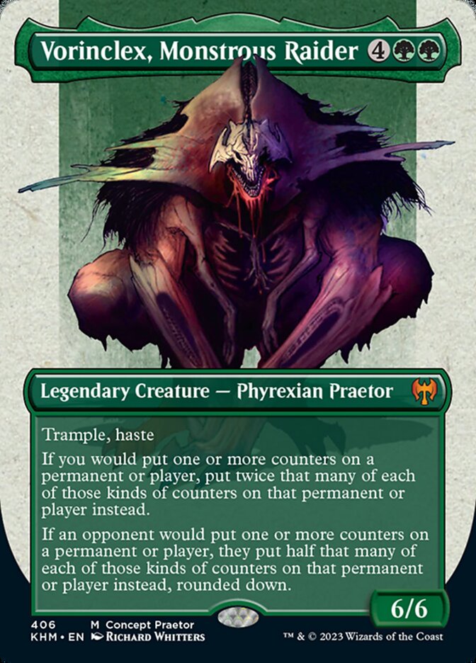 Vorinclex, Monstrous Raider (Borderless Concept Praetors) [Phyrexia: All Will Be One] | Deep Dive Games St. Marys