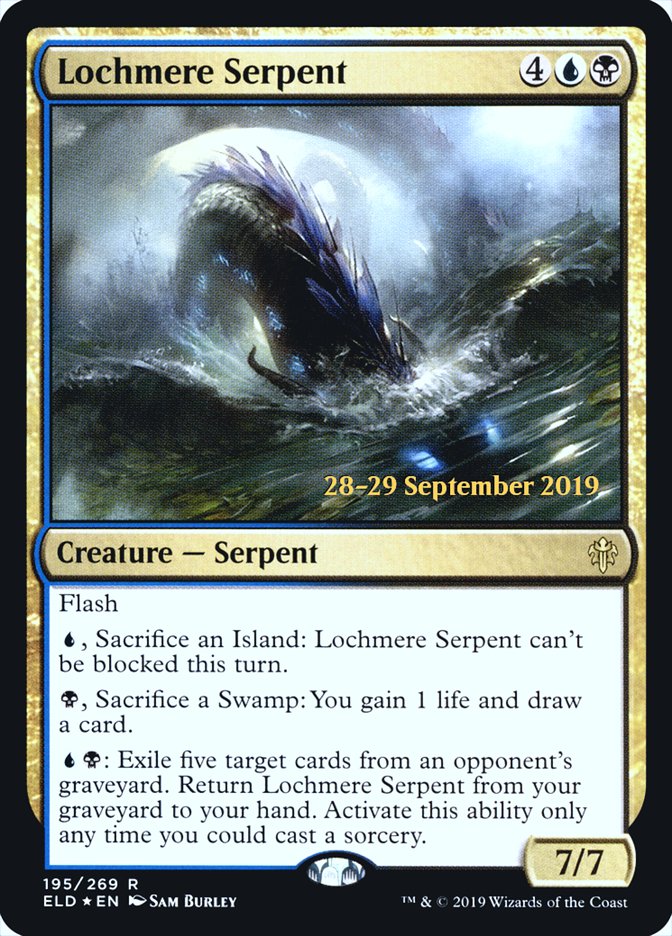 Lochmere Serpent [Throne of Eldraine Prerelease Promos] | Deep Dive Games St. Marys