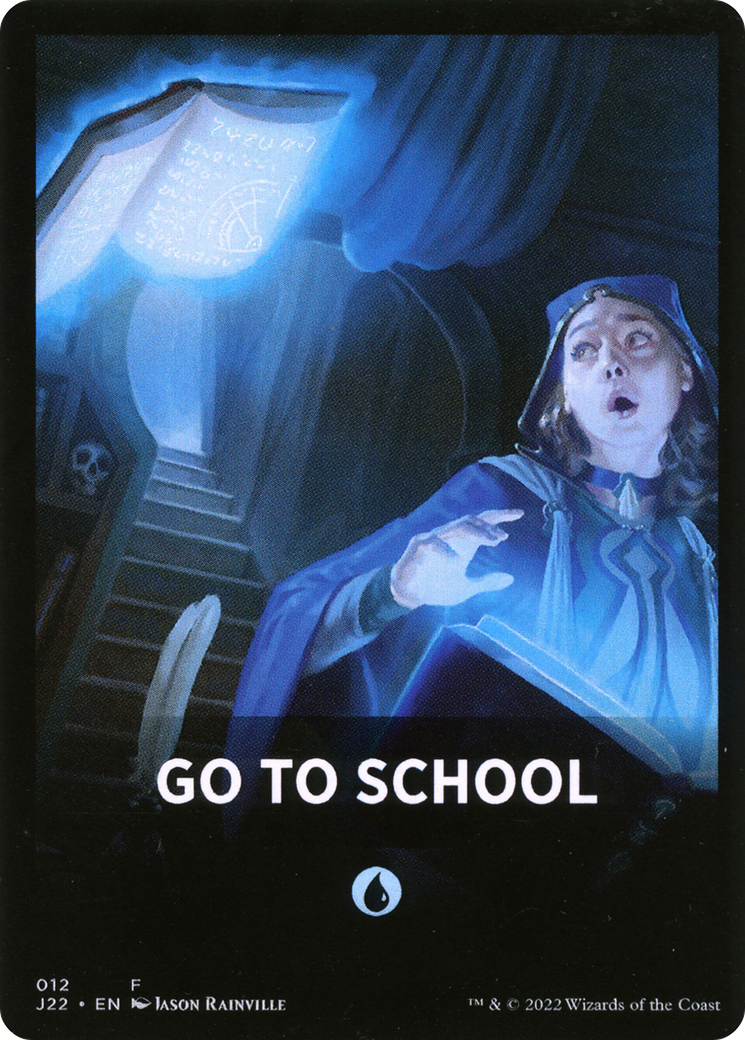 Go to School Theme Card [Jumpstart 2022 Front Cards] | Deep Dive Games St. Marys