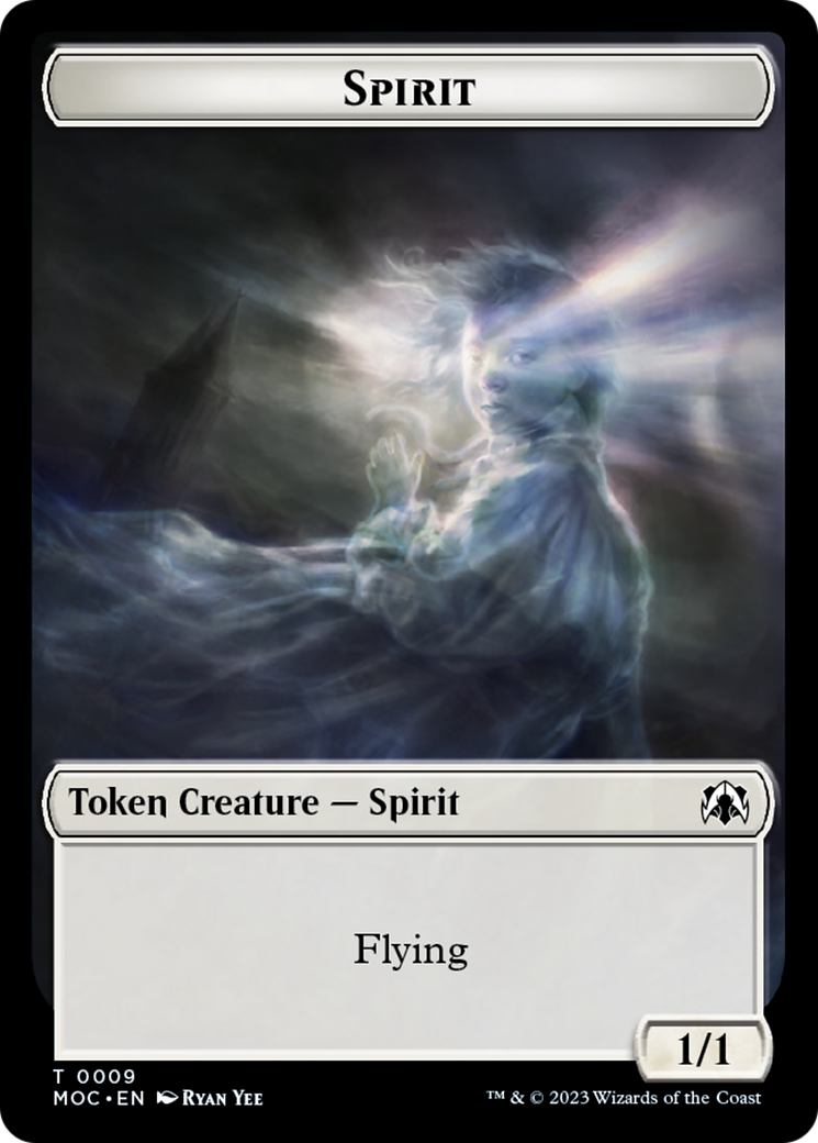 Spirit (9) // Treasure Double-Sided Token [March of the Machine Commander Tokens] | Deep Dive Games St. Marys