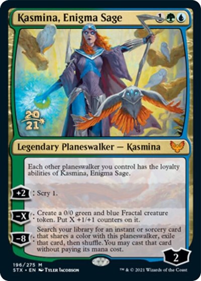 Kasmina, Enigma Sage [Strixhaven: School of Mages Prerelease Promos] | Deep Dive Games St. Marys