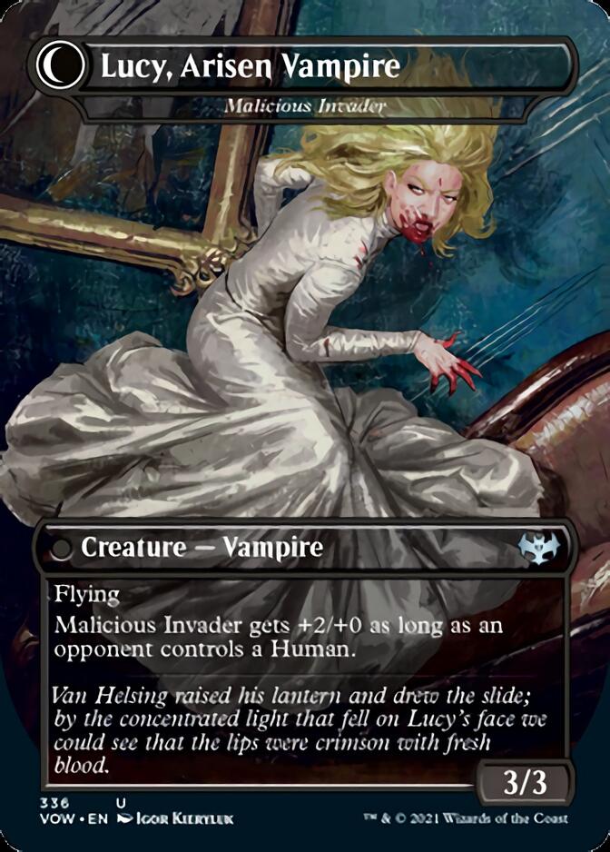 Innocent Traveler // Malicious Invader - Lucy Westenra // Lucy, Arisen Vampire [Innistrad: Crimson Vow] | Deep Dive Games St. Marys