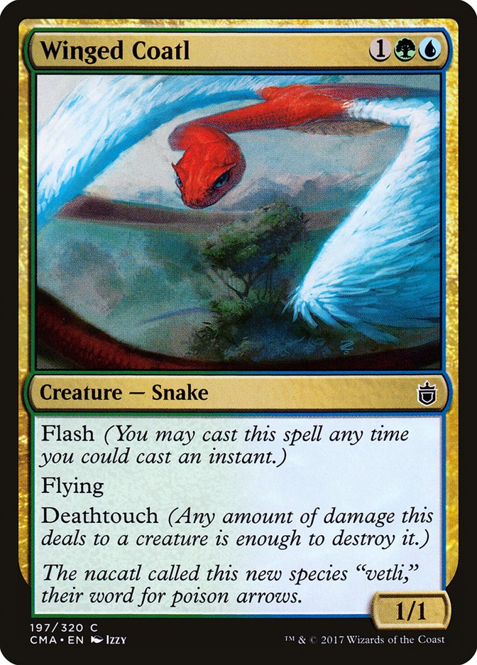 Winged Coatl [Commander Anthology] | Deep Dive Games St. Marys
