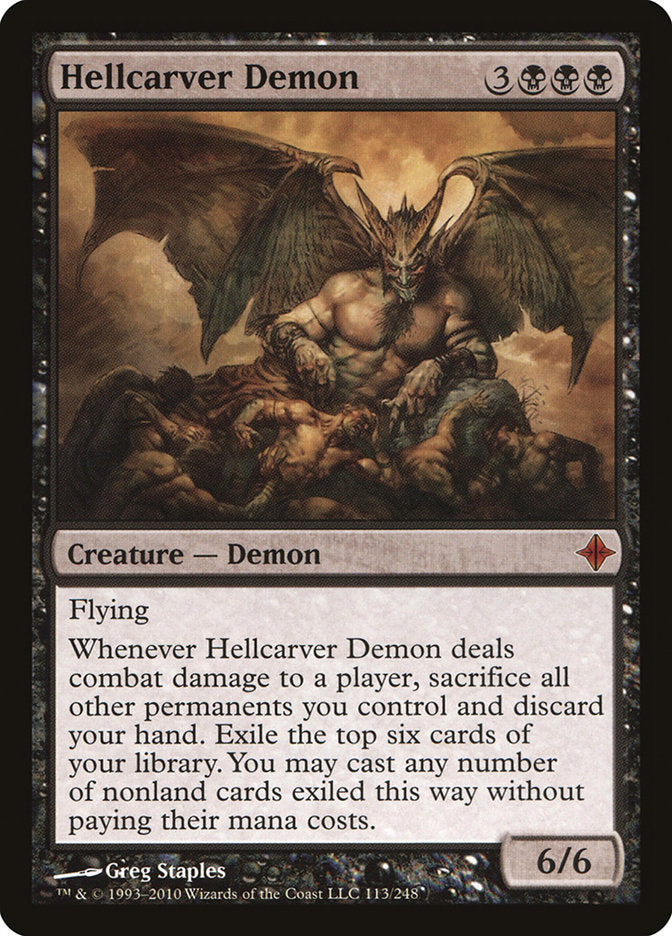 Hellcarver Demon [Rise of the Eldrazi] | Deep Dive Games St. Marys