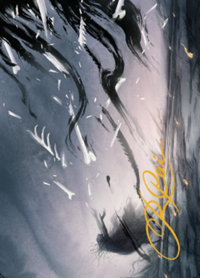 Shadow Prophecy Art Card (Gold-Stamped Signature) [Dominaria United Art Series] | Deep Dive Games St. Marys