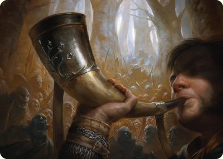 Horn of Gondor Art Card [The Lord of the Rings: Tales of Middle-earth Art Series] | Deep Dive Games St. Marys