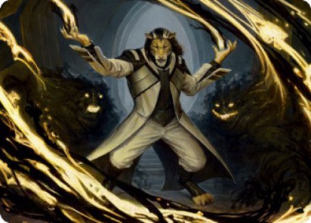Leonin Lightscribe Art Card [Strixhaven: School of Mages Art Series] | Deep Dive Games St. Marys