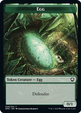 Snake // Egg Double-Sided Token [Dominaria United Commander Tokens] | Deep Dive Games St. Marys