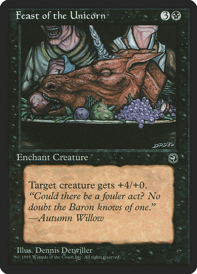 Feast of the Unicorn (Autumn Willow Flavor Text) [Homelands] | Deep Dive Games St. Marys