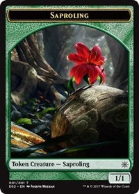 Saproling // Treasure (010) Double-Sided Token [Explorers of Ixalan Tokens] | Deep Dive Games St. Marys