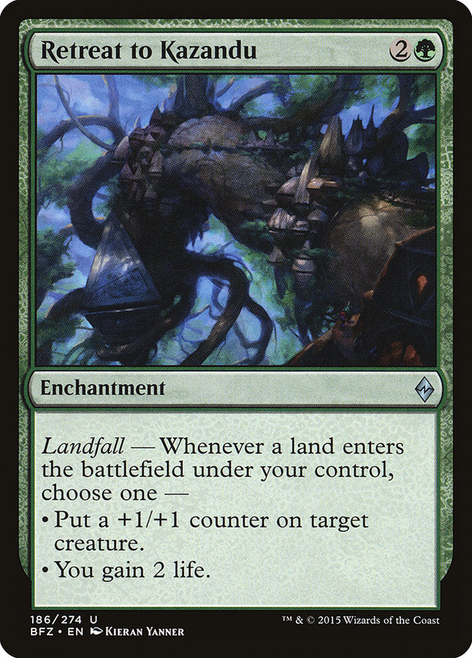 Retreat to Kazandu [Battle for Zendikar] | Deep Dive Games St. Marys