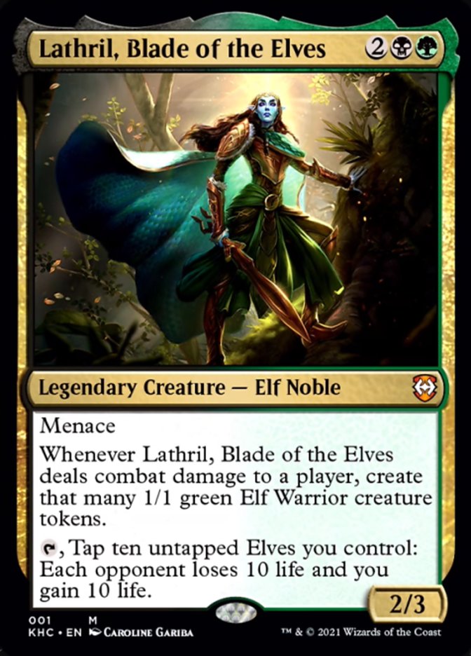 Lathril, Blade of the Elves [Kaldheim Commander] | Deep Dive Games St. Marys