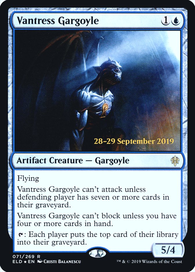 Vantress Gargoyle [Throne of Eldraine Prerelease Promos] | Deep Dive Games St. Marys