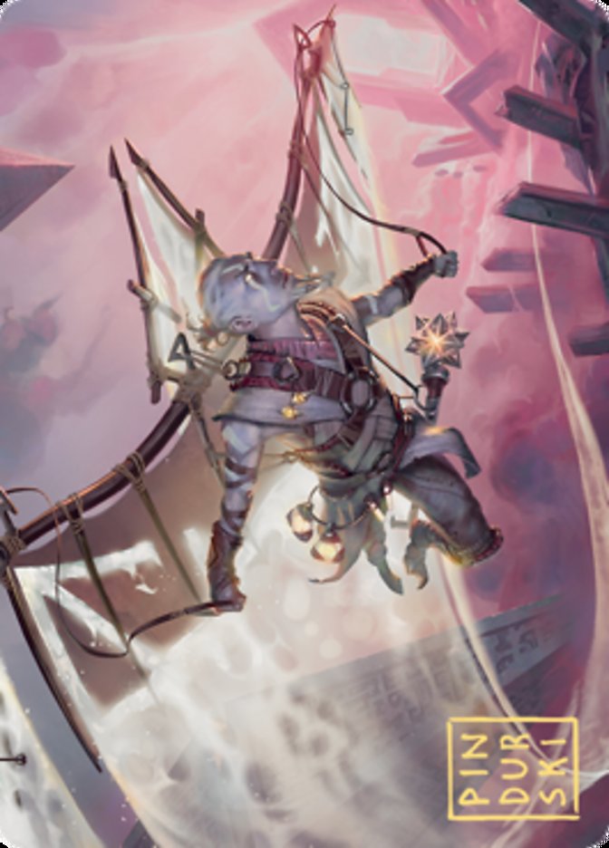 Kitesail Cleric Art Card (Gold-Stamped Signature) [Zendikar Rising Art Series] | Deep Dive Games St. Marys