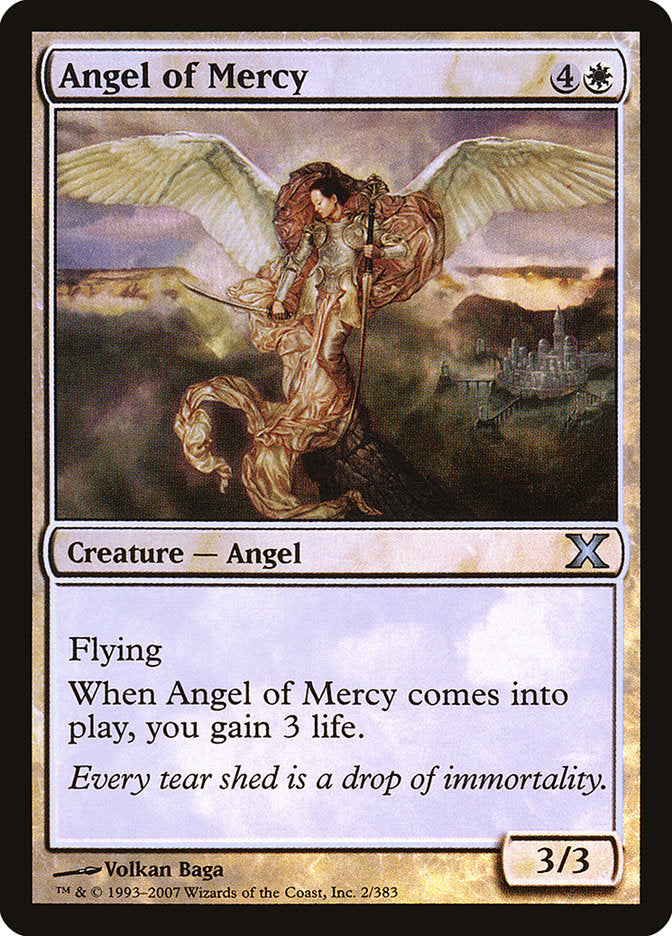 Angel of Mercy (Premium Foil) [Tenth Edition] | Deep Dive Games St. Marys