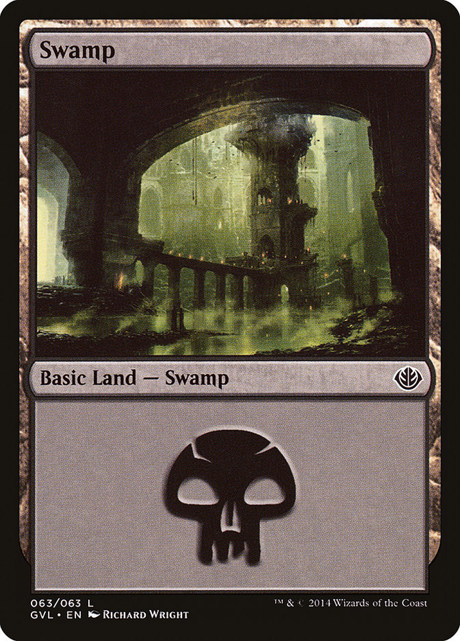 Swamp (63) (Garruk vs. Liliana) [Duel Decks Anthology] | Deep Dive Games St. Marys