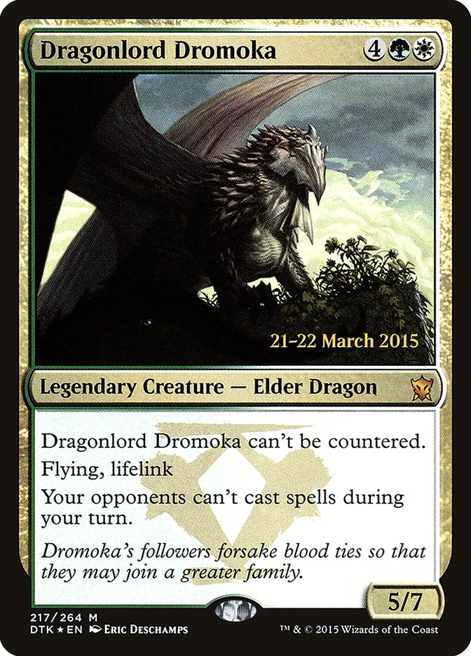 Dragonlord Dromoka [Dragons of Tarkir Prerelease Promos] | Deep Dive Games St. Marys