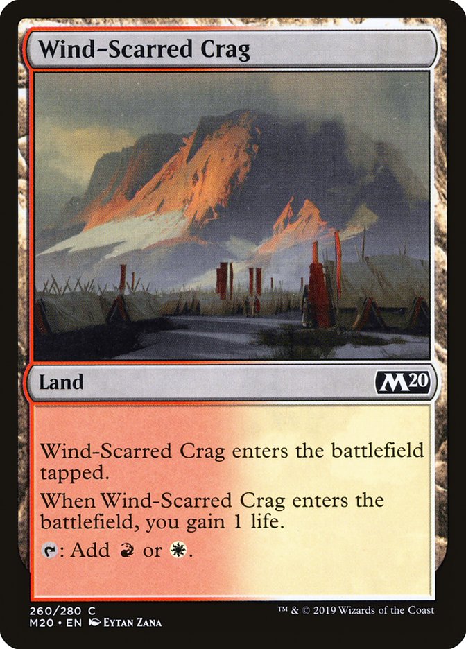 Wind-Scarred Crag [Core Set 2020] | Deep Dive Games St. Marys