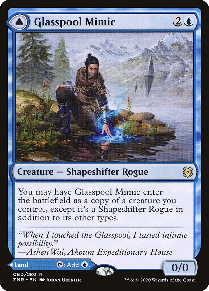 Glasspool Mimic // Glasspool Shore [Zendikar Rising] | Deep Dive Games St. Marys