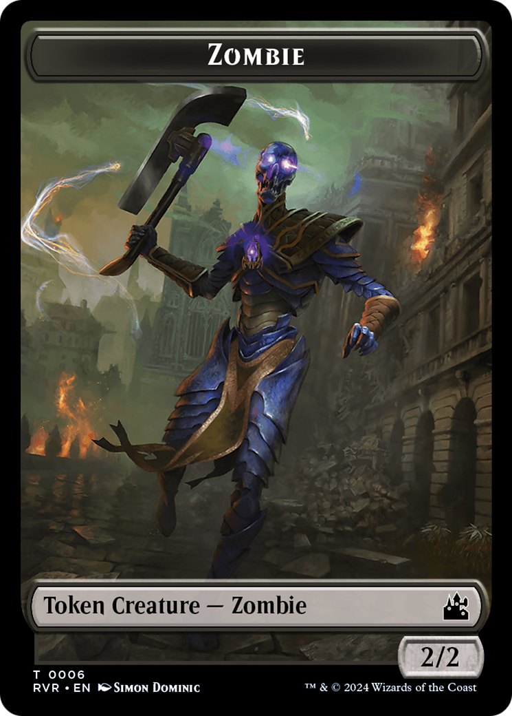 Bird // Zombie Double-Sided Token [Ravnica Remastered Tokens] | Deep Dive Games St. Marys