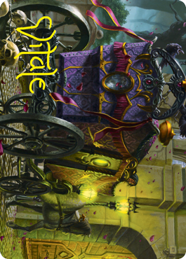 Honeymoon Hearse Art Card (Gold-Stamped Signature) [Innistrad: Crimson Vow Art Series] | Deep Dive Games St. Marys