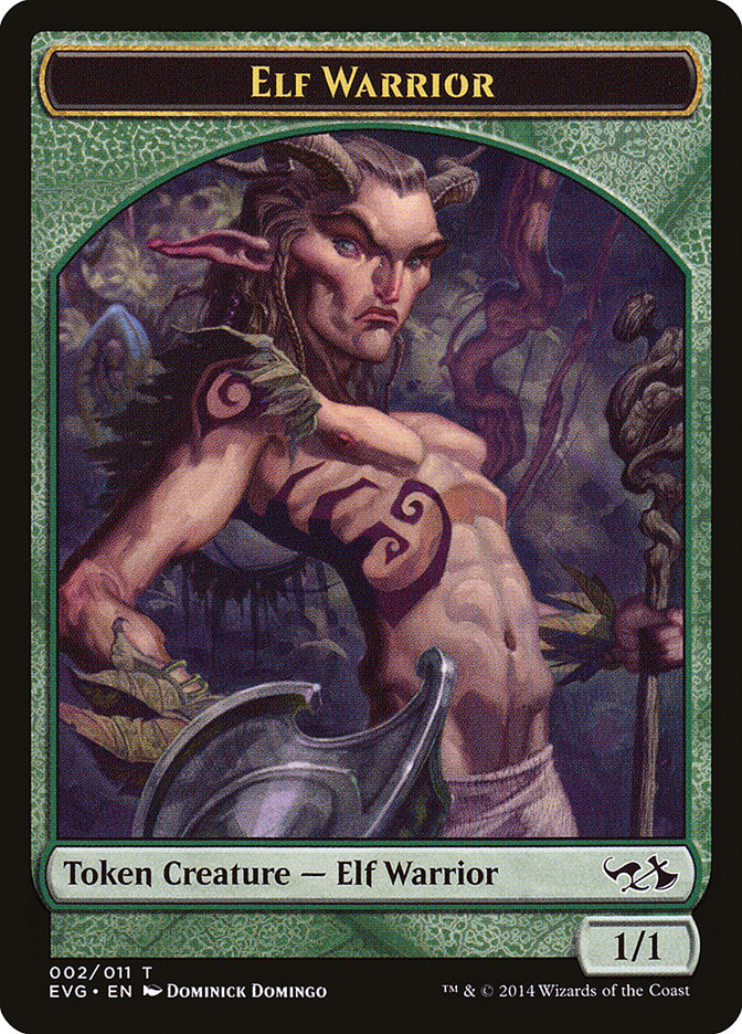 Elf Warrior Token (Elves vs. Goblins) [Duel Decks Anthology Tokens] | Deep Dive Games St. Marys