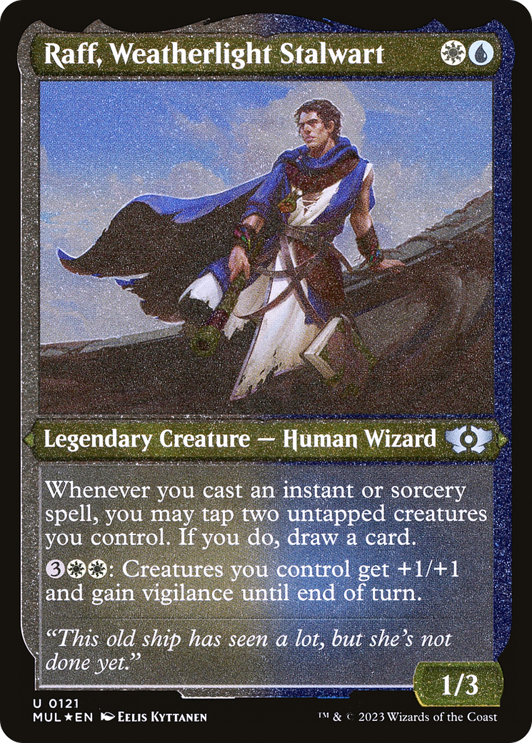 Raff, Weatherlight Stalwart (Foil Etched) [Multiverse Legends] | Deep Dive Games St. Marys