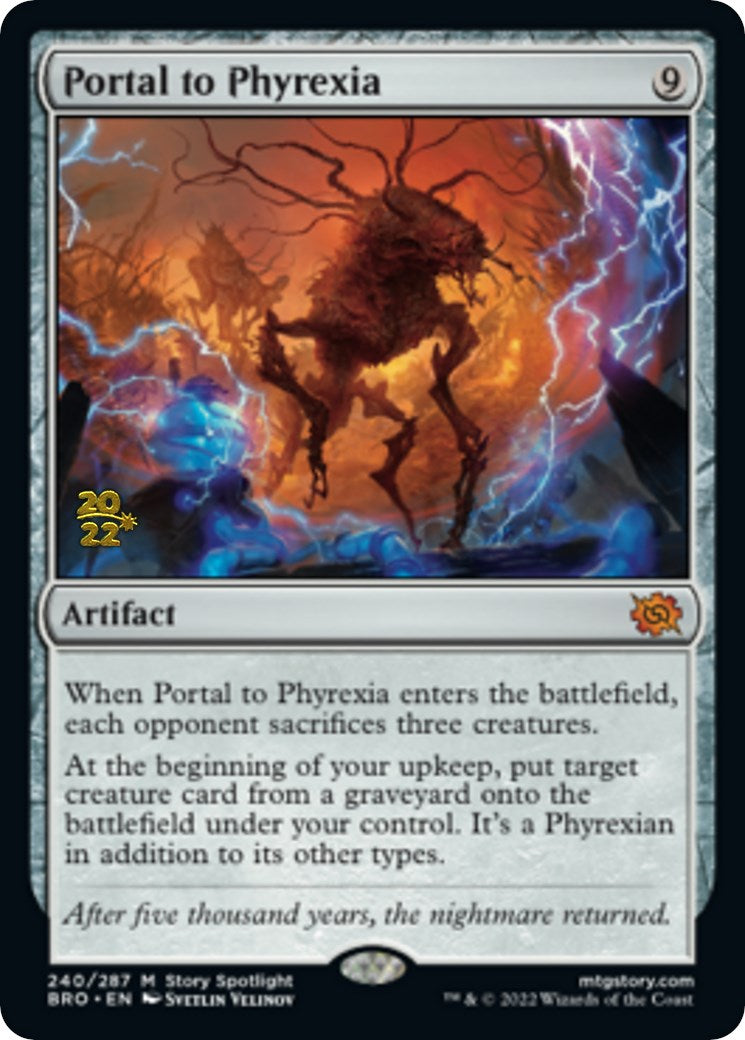 Portal to Phyrexia [The Brothers' War Prerelease Promos] | Deep Dive Games St. Marys