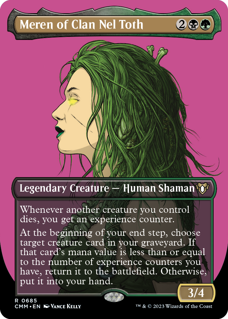 Meren of Clan Nel Toth (Borderless Profile) [Commander Masters] | Deep Dive Games St. Marys