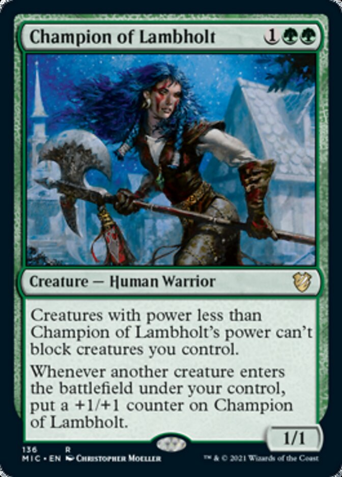 Champion of Lambholt [Innistrad: Midnight Hunt Commander] | Deep Dive Games St. Marys