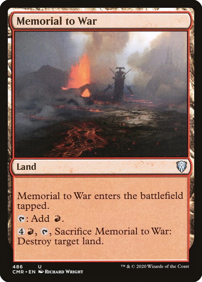 Memorial to War [Commander Legends] | Deep Dive Games St. Marys