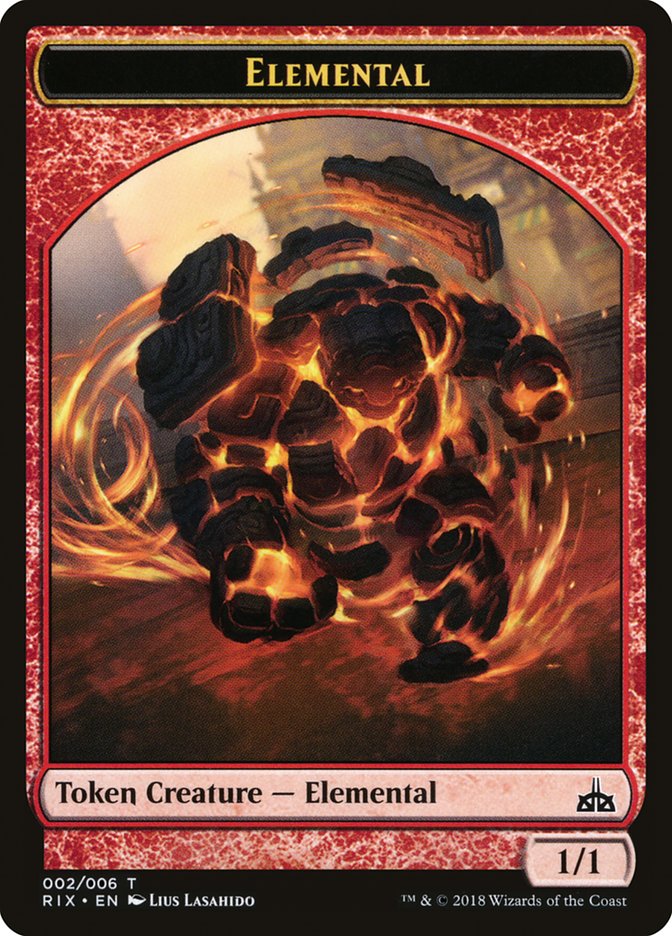 Elemental Token (002/006) [Rivals of Ixalan Tokens] | Deep Dive Games St. Marys