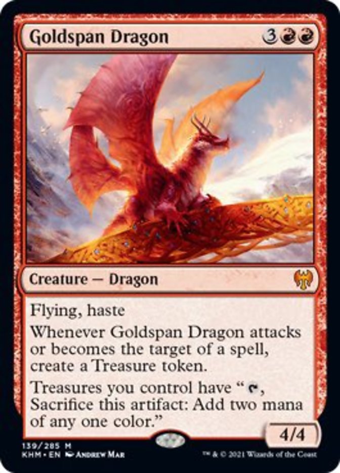 Goldspan Dragon [Kaldheim] | Deep Dive Games St. Marys