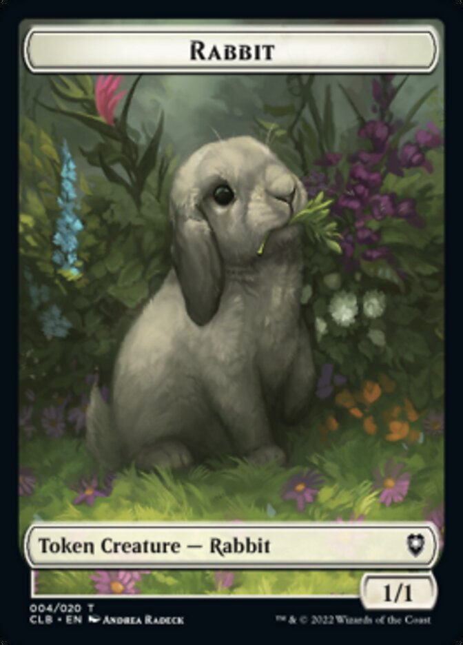 Rabbit Token [Commander Legends: Battle for Baldur's Gate Tokens] | Deep Dive Games St. Marys