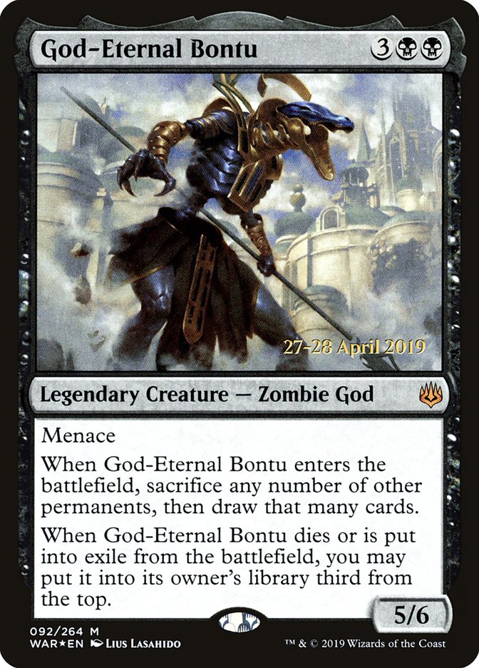 God-Eternal Bontu [War of the Spark Prerelease Promos] | Deep Dive Games St. Marys