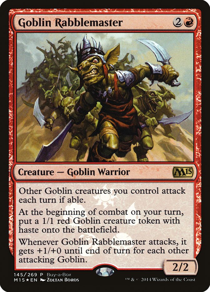 Goblin Rabblemaster (Buy-A-Box) [Magic 2015 Promos] | Deep Dive Games St. Marys