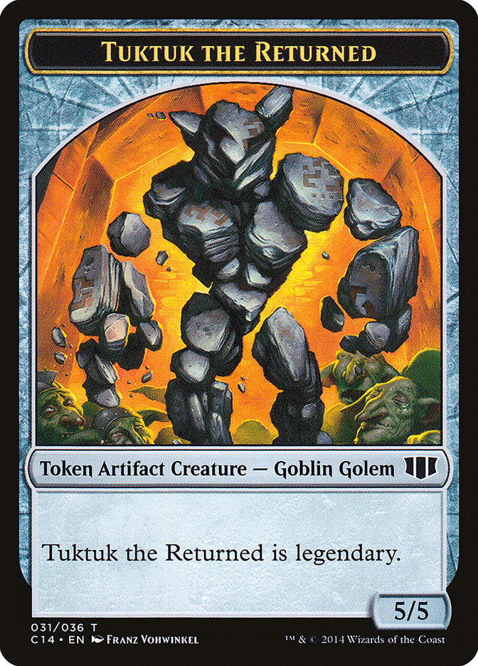 Daretti, Scrap Savant Emblem // Tuktuk the Returned Double-Sided Token [Commander 2014 Tokens] | Deep Dive Games St. Marys