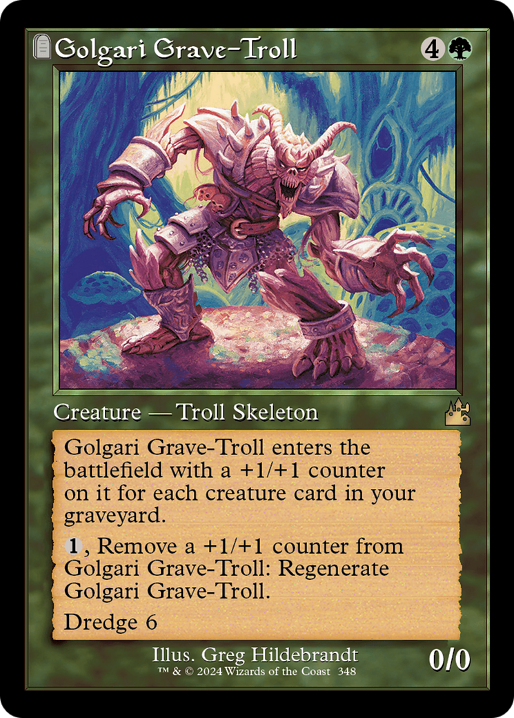 Golgari Grave-Troll (Retro Frame) [Ravnica Remastered] | Deep Dive Games St. Marys