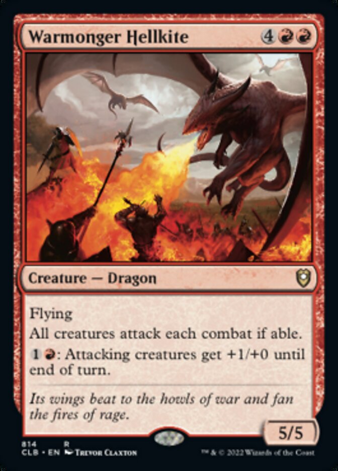 Warmonger Hellkite [Commander Legends: Battle for Baldur's Gate] | Deep Dive Games St. Marys
