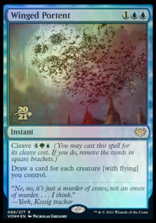 Winged Portent [Innistrad: Crimson Vow Prerelease Promos] | Deep Dive Games St. Marys