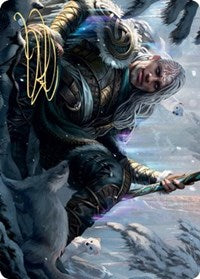 Jorn, God of Winter Art Card (Gold-Stamped Signature) [Kaldheim Art Series] | Deep Dive Games St. Marys