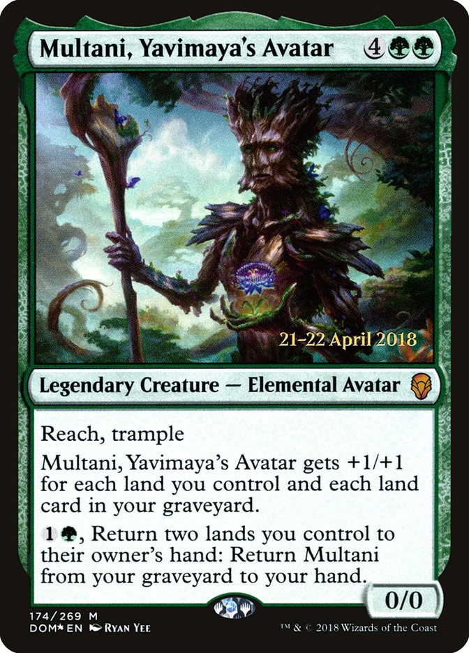 Multani, Yavimaya's Avatar [Dominaria Prerelease Promos] | Deep Dive Games St. Marys