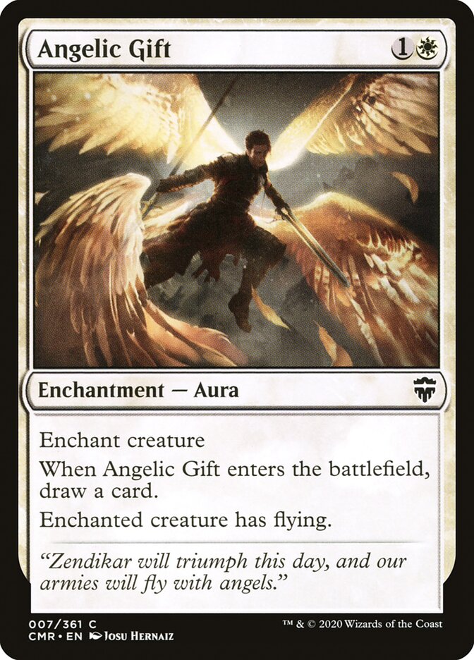 Angelic Gift [Commander Legends] | Deep Dive Games St. Marys