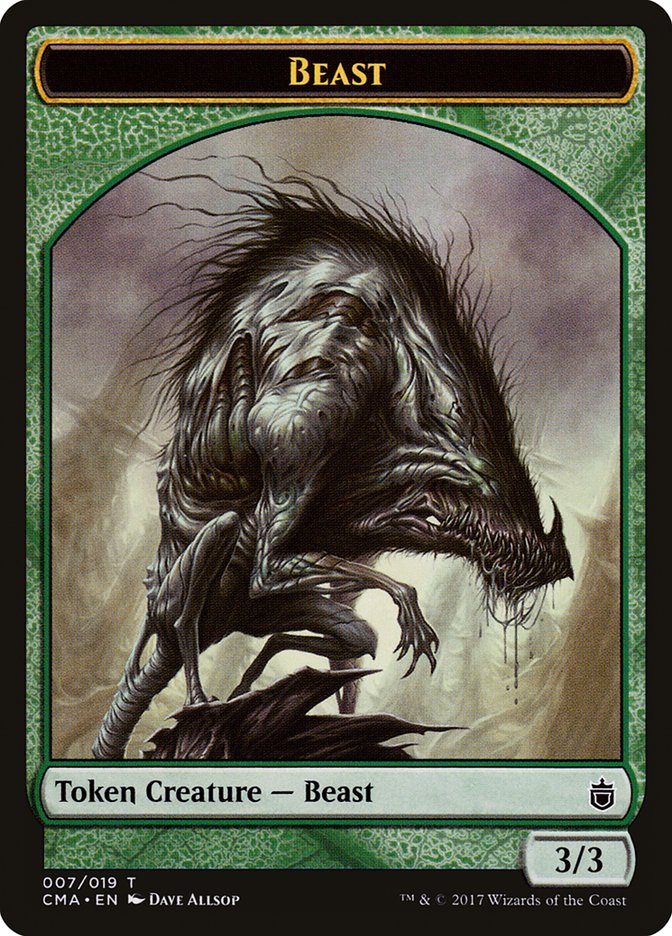 Beast Token (007/019) [Commander Anthology Tokens] | Deep Dive Games St. Marys