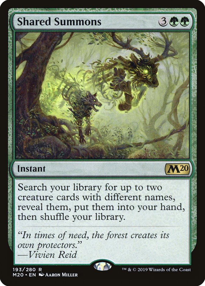 Shared Summons [Core Set 2020] | Deep Dive Games St. Marys