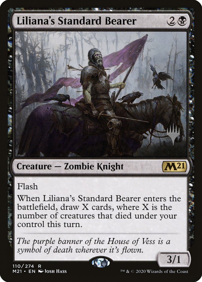 Liliana's Standard Bearer (Promo Pack) [Core Set 2021 Promos] | Deep Dive Games St. Marys
